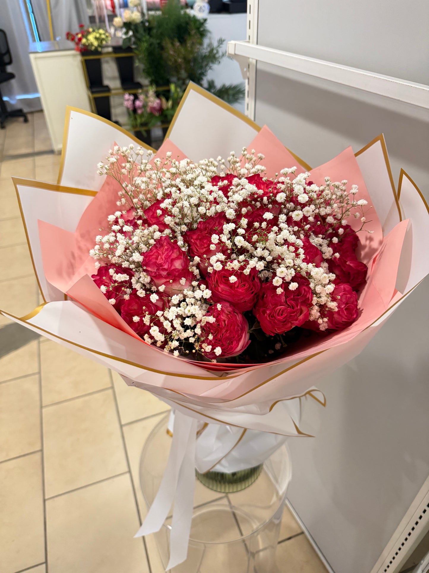 Romantic Red Ranunculus Bouquet
