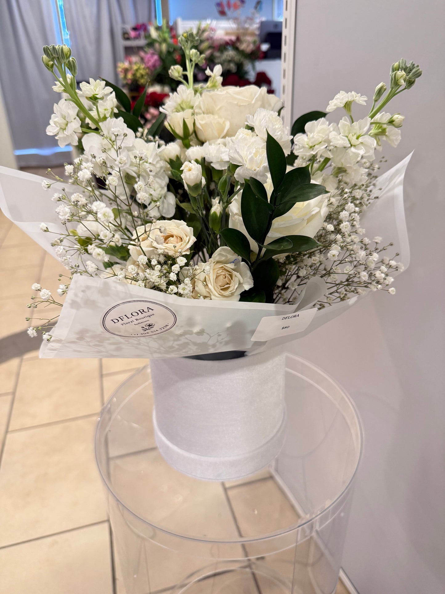 Pure White Elegance Bouguet